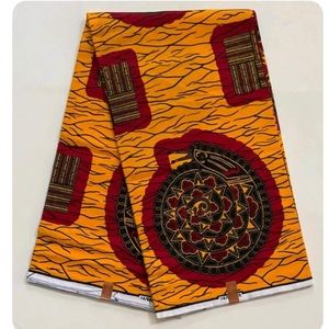High QualityAfrican Fabric/Ankara print 6 yards per piece.for any craft project